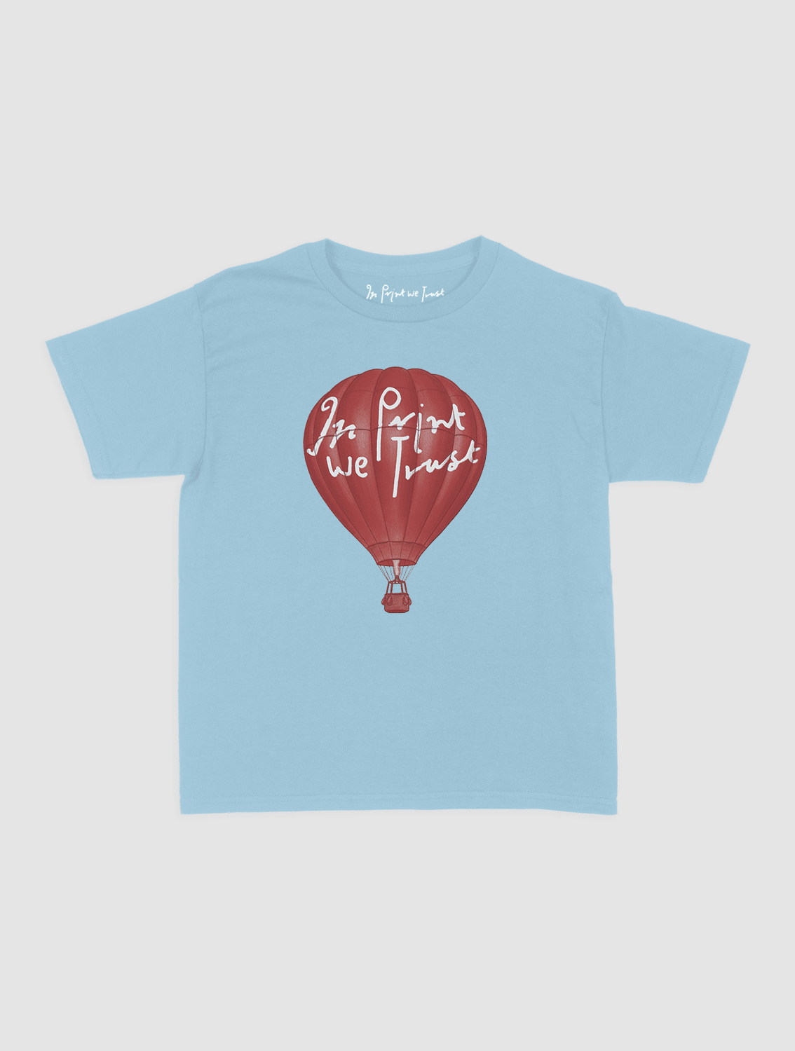 hot air balloon baby tee - In Print We Trust