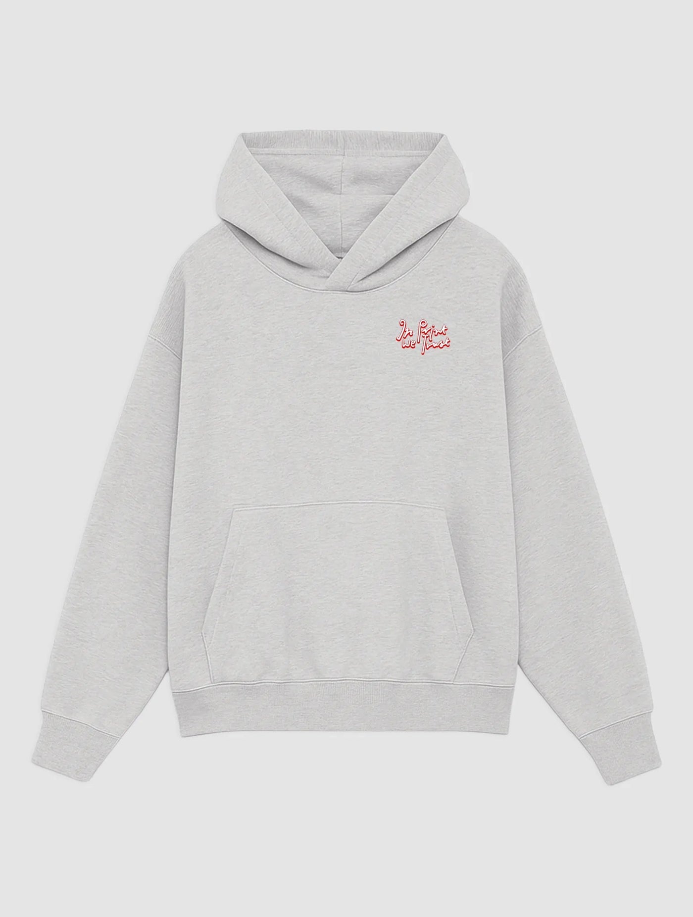 hot air balloon grey hoodie - In Print We Trust