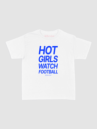 hot girls watch football baby tee - In Print We Trust
