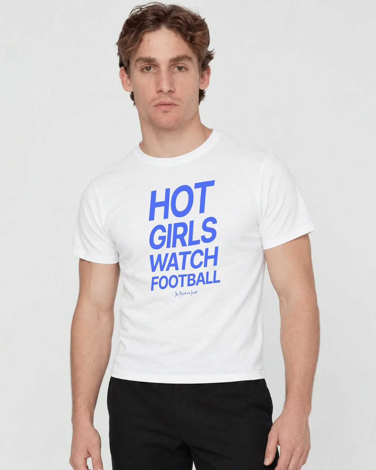 hot girls watch football baby tee - In Print We Trust