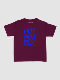 hot girls watch football baby tee - In Print We Trust