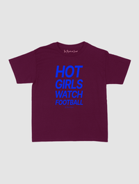 hot girls watch football baby tee - In Print We Trust