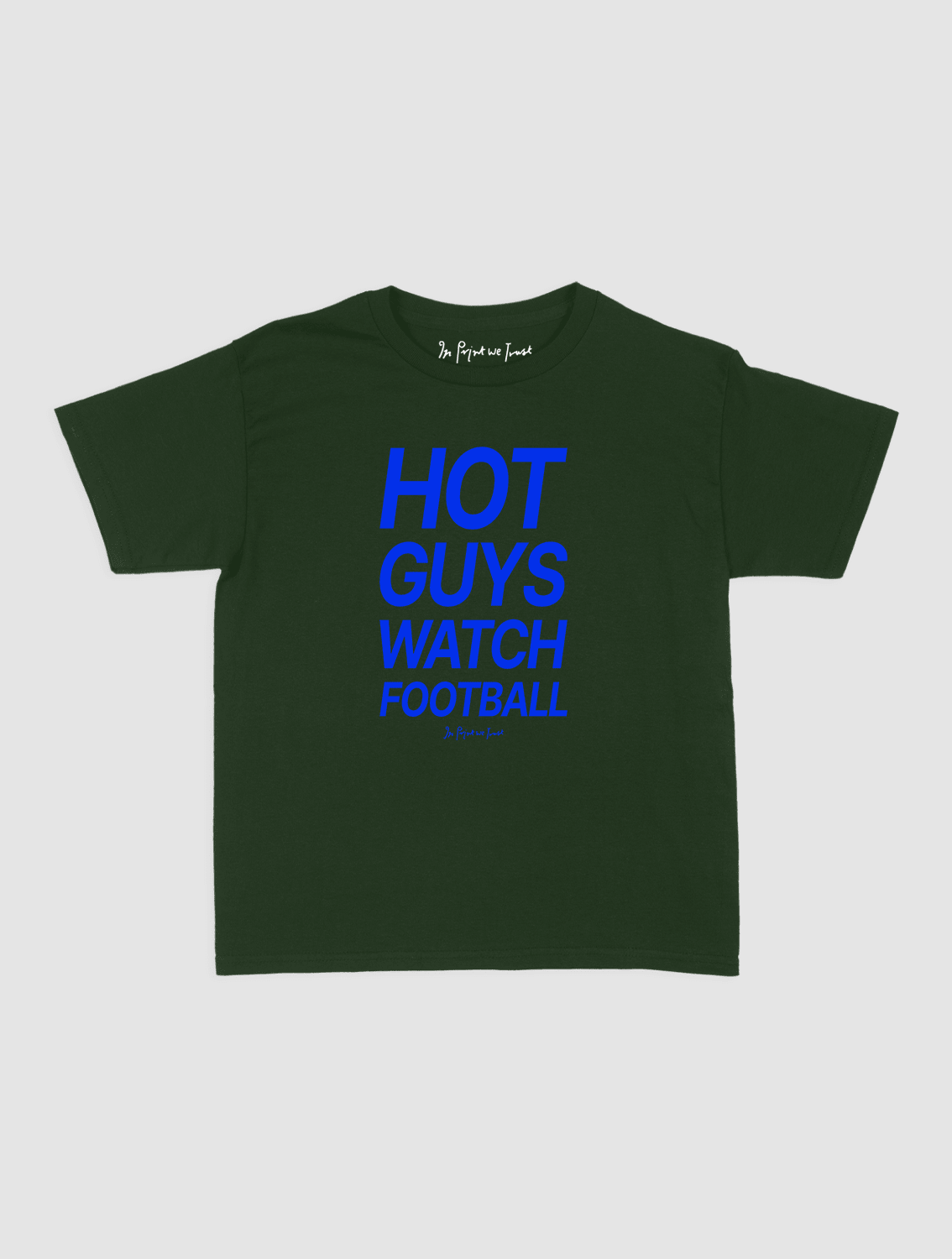 hot guys watch football baby tee - In Print We Trust