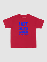 hot guys watch football baby tee - In Print We Trust