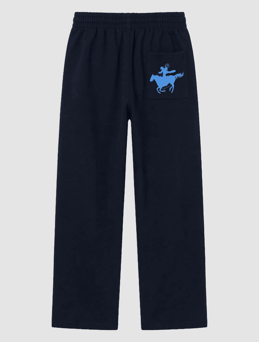 howdy navy sweatpants - In Print We Trust