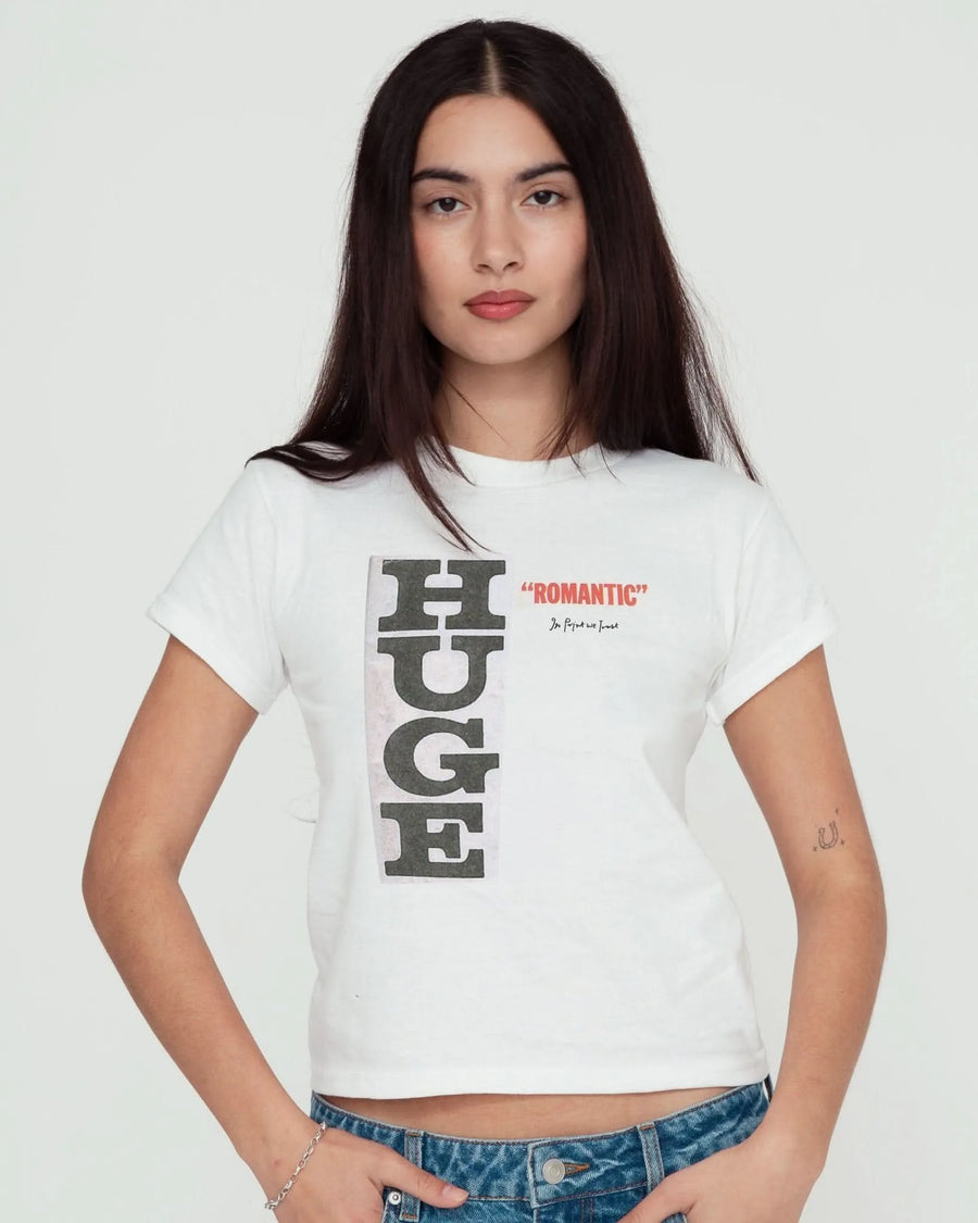 huge romantic baby tee - In Print We Trust