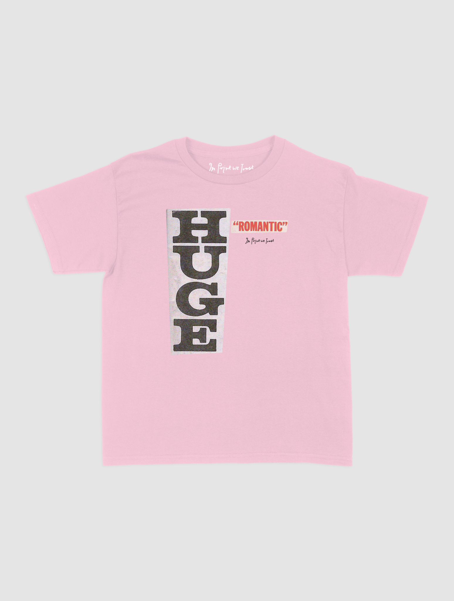 huge romantic baby tee - In Print We Trust