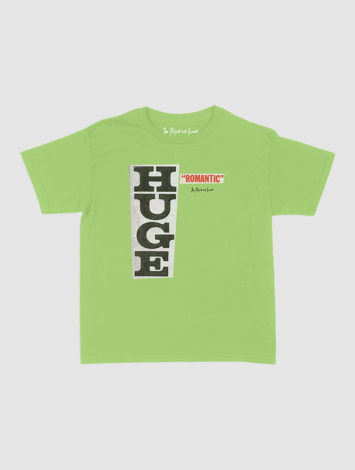 huge romantic baby tee - In Print We Trust