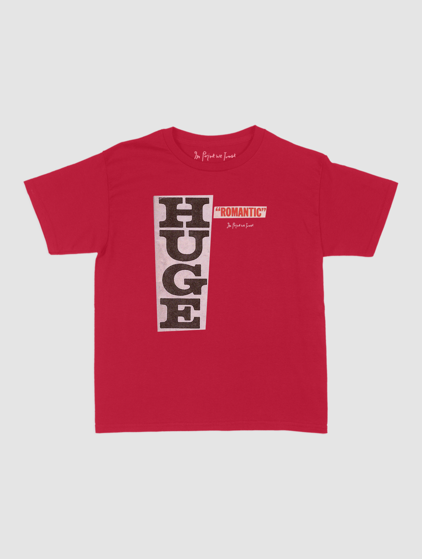 huge romantic baby tee - In Print We Trust