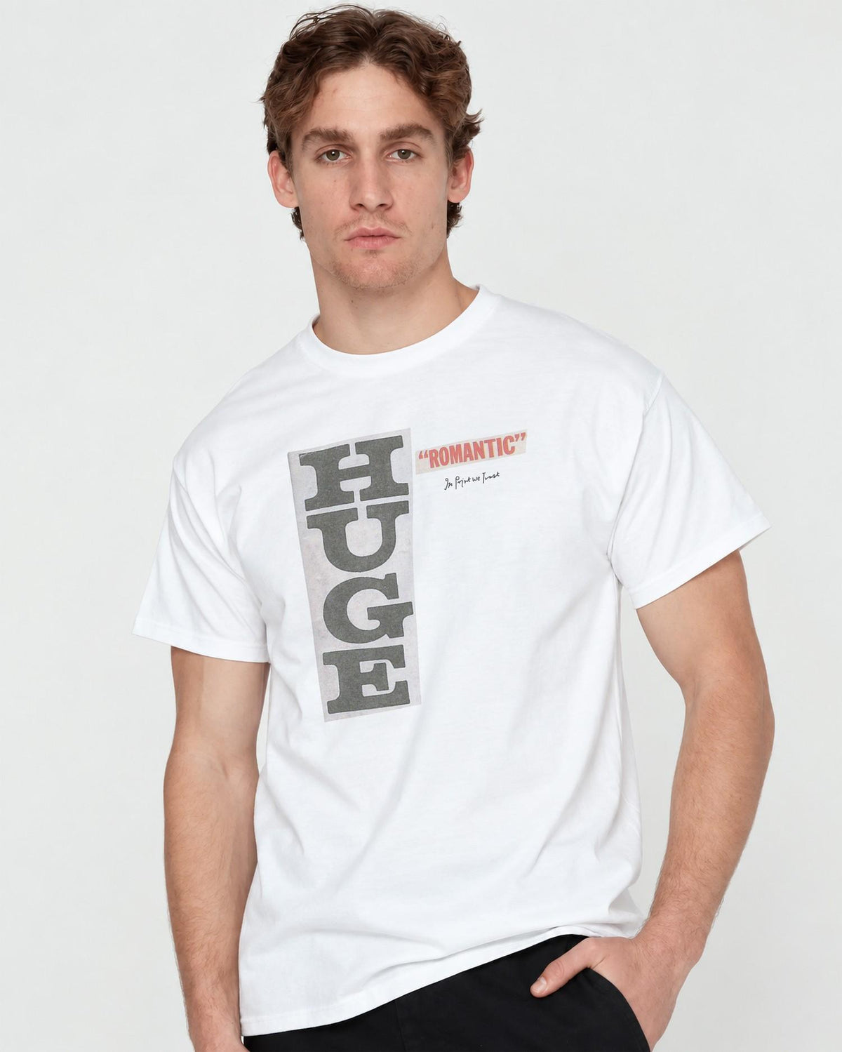 huge romantic classic tee - In Print We Trust