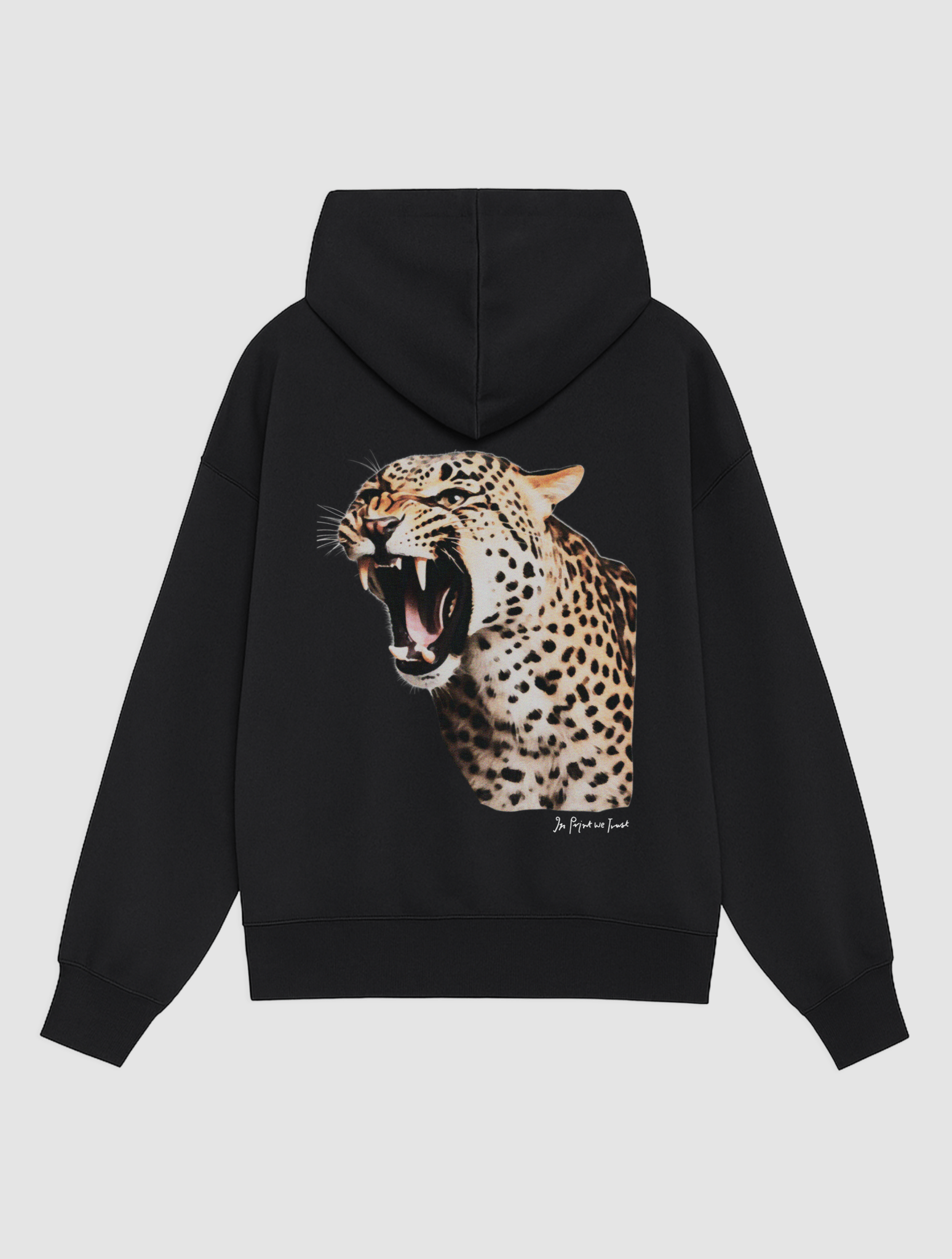 i don't bite black hoodie - In Print We Trust