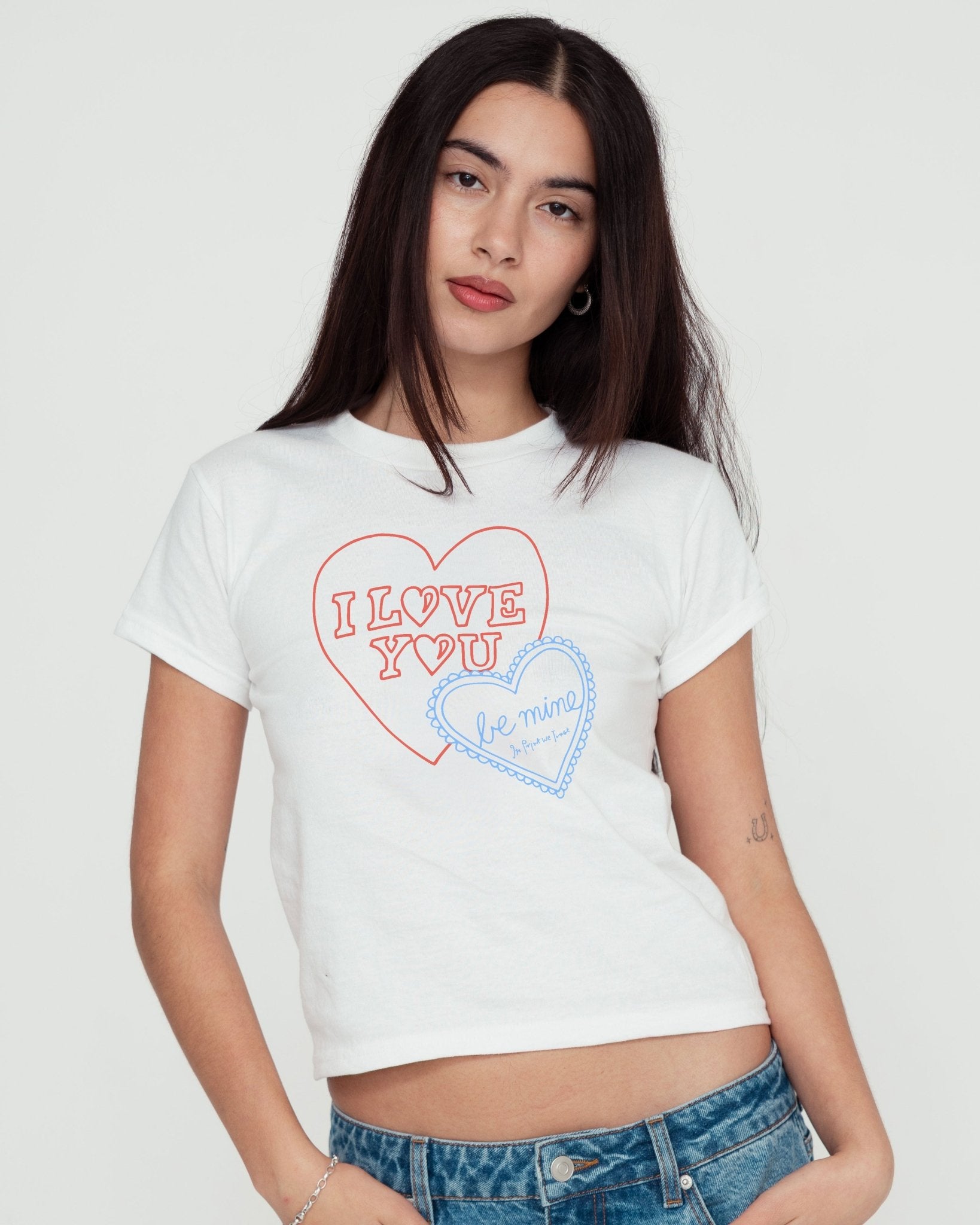 i love you baby tee - In Print We Trust