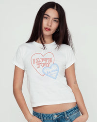 i love you baby tee - In Print We Trust