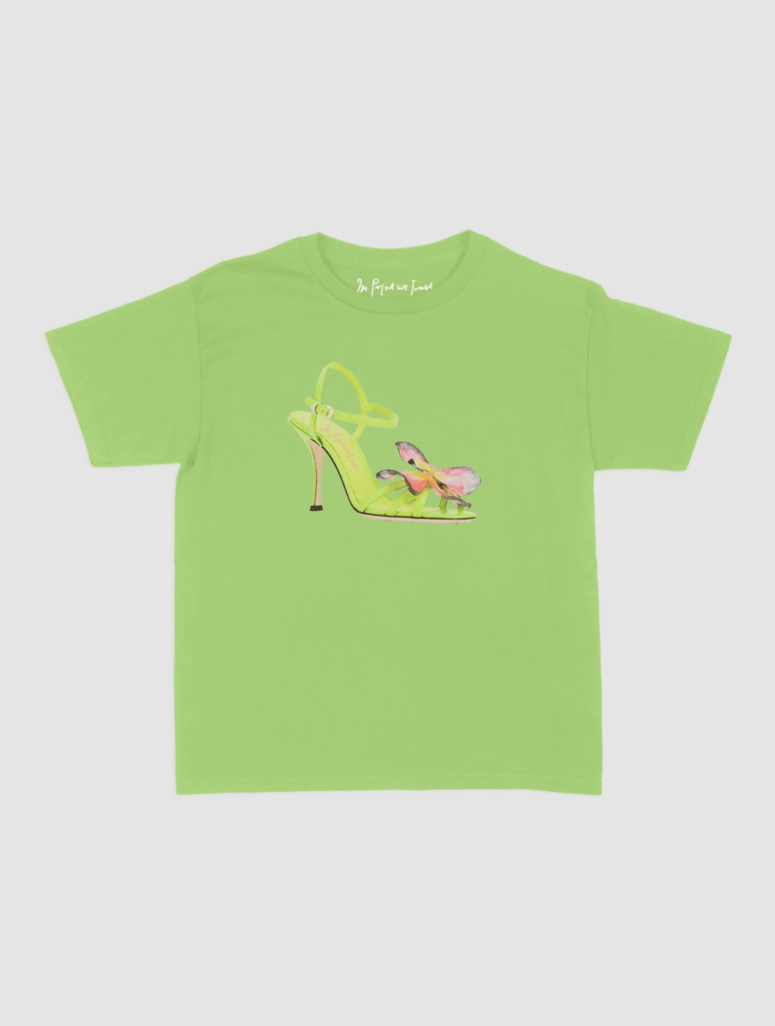 if the shoe fits baby tee - In Print We Trust