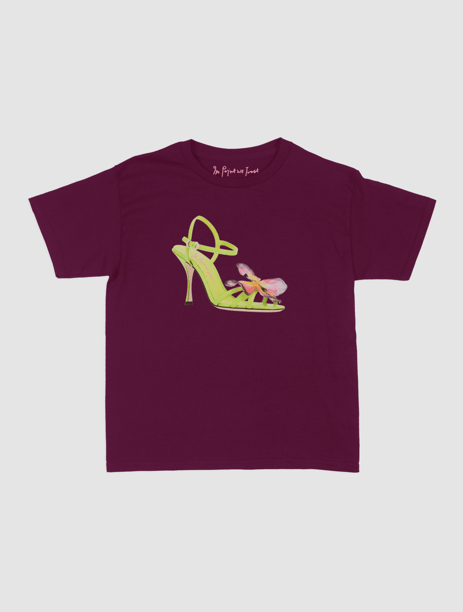 if the shoe fits baby tee - In Print We Trust