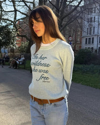 in her wildness knitted crew-neck - In Print We Trust