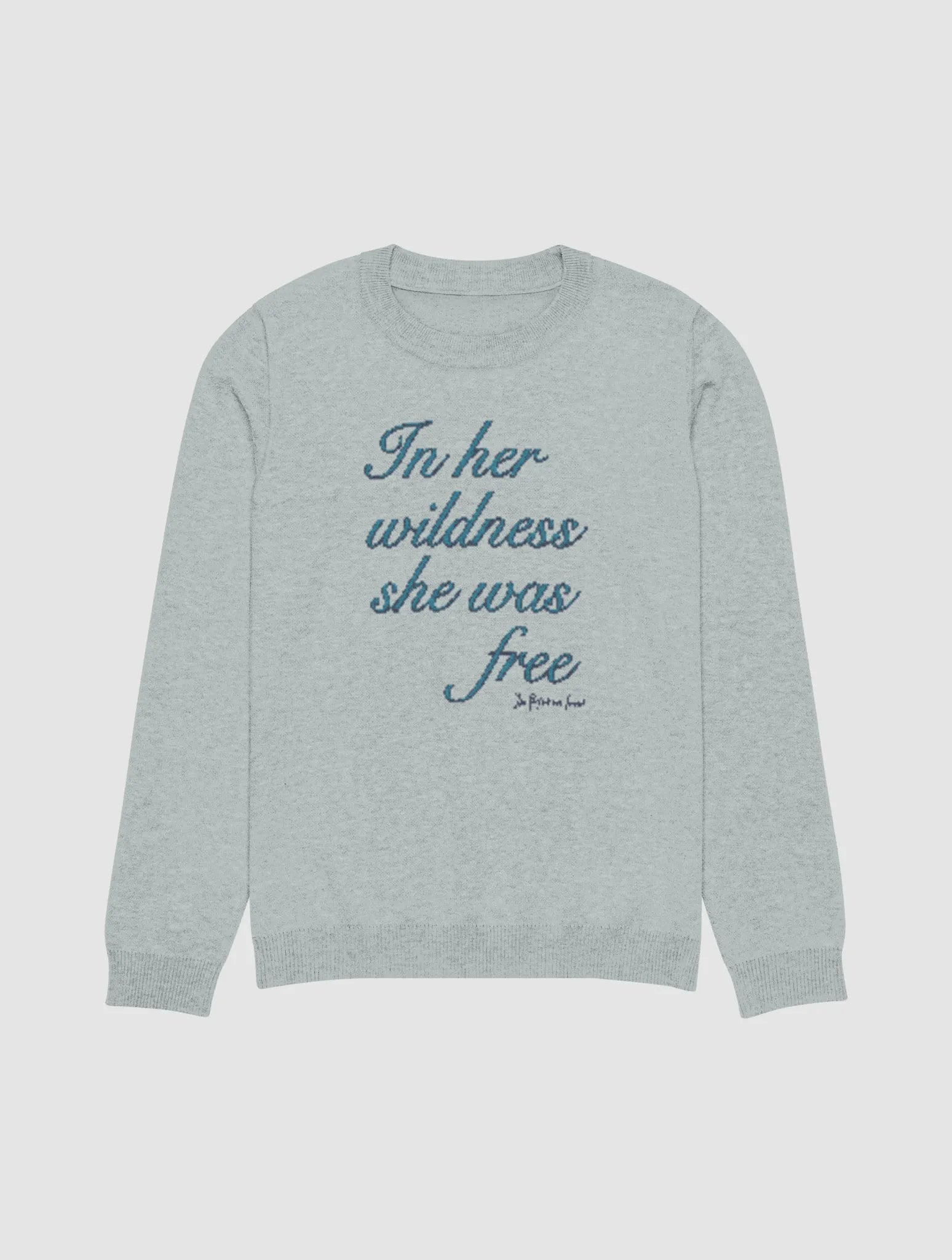 in her wildness knitted crew-neck - In Print We Trust