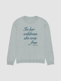 in her wildness knitted crew-neck - In Print We Trust