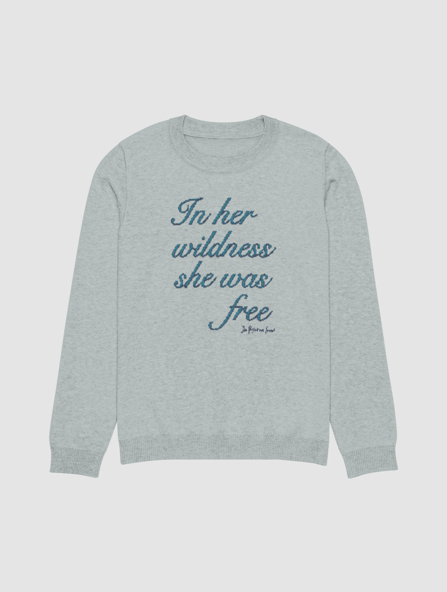 in her wildness knitted crew - neck - In Print We Trust