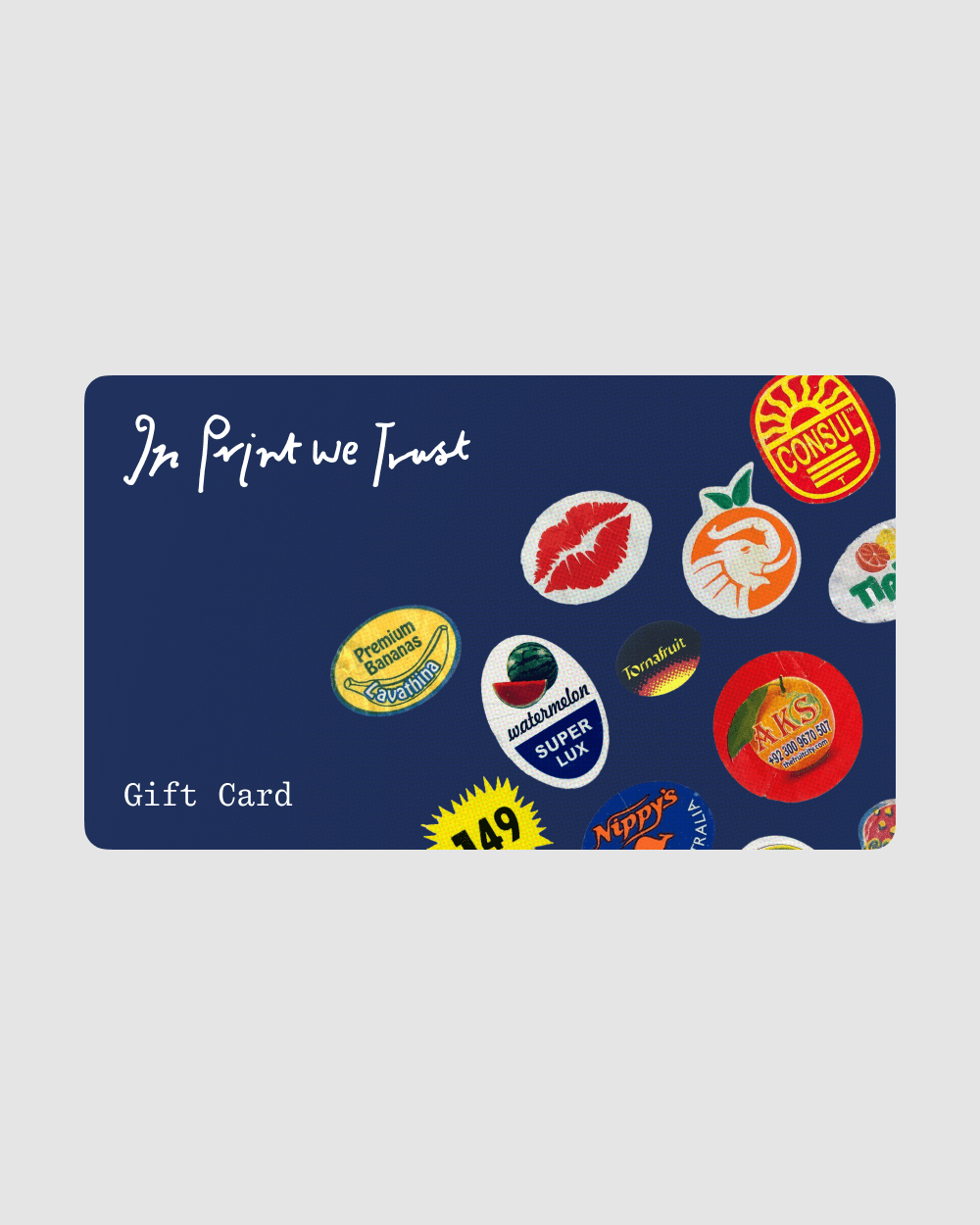 In Print We Trust digital gift card - In Print We Trust