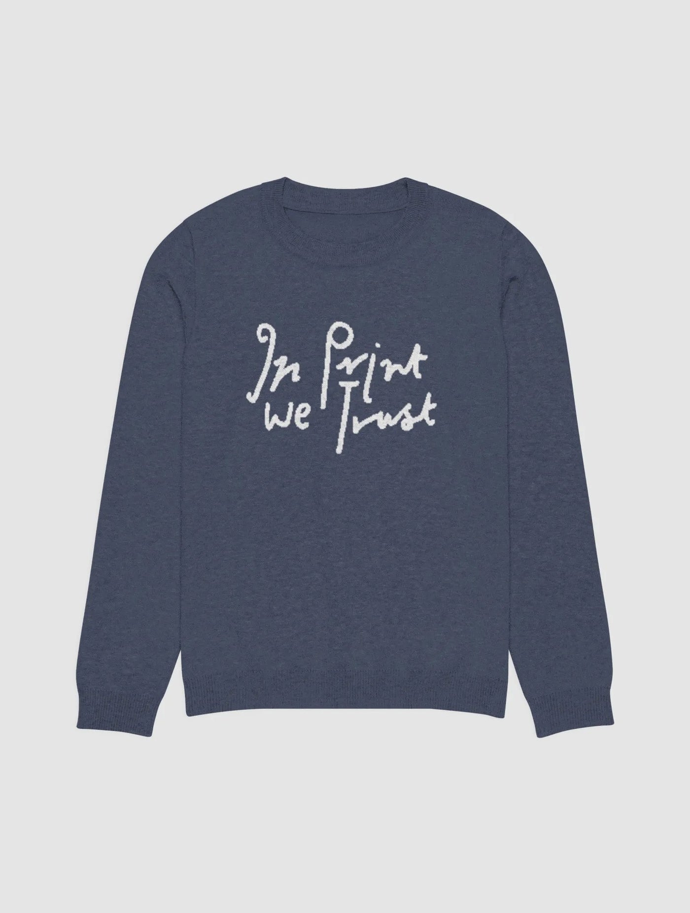 in print we trust knitted crew-neck - In Print We Trust