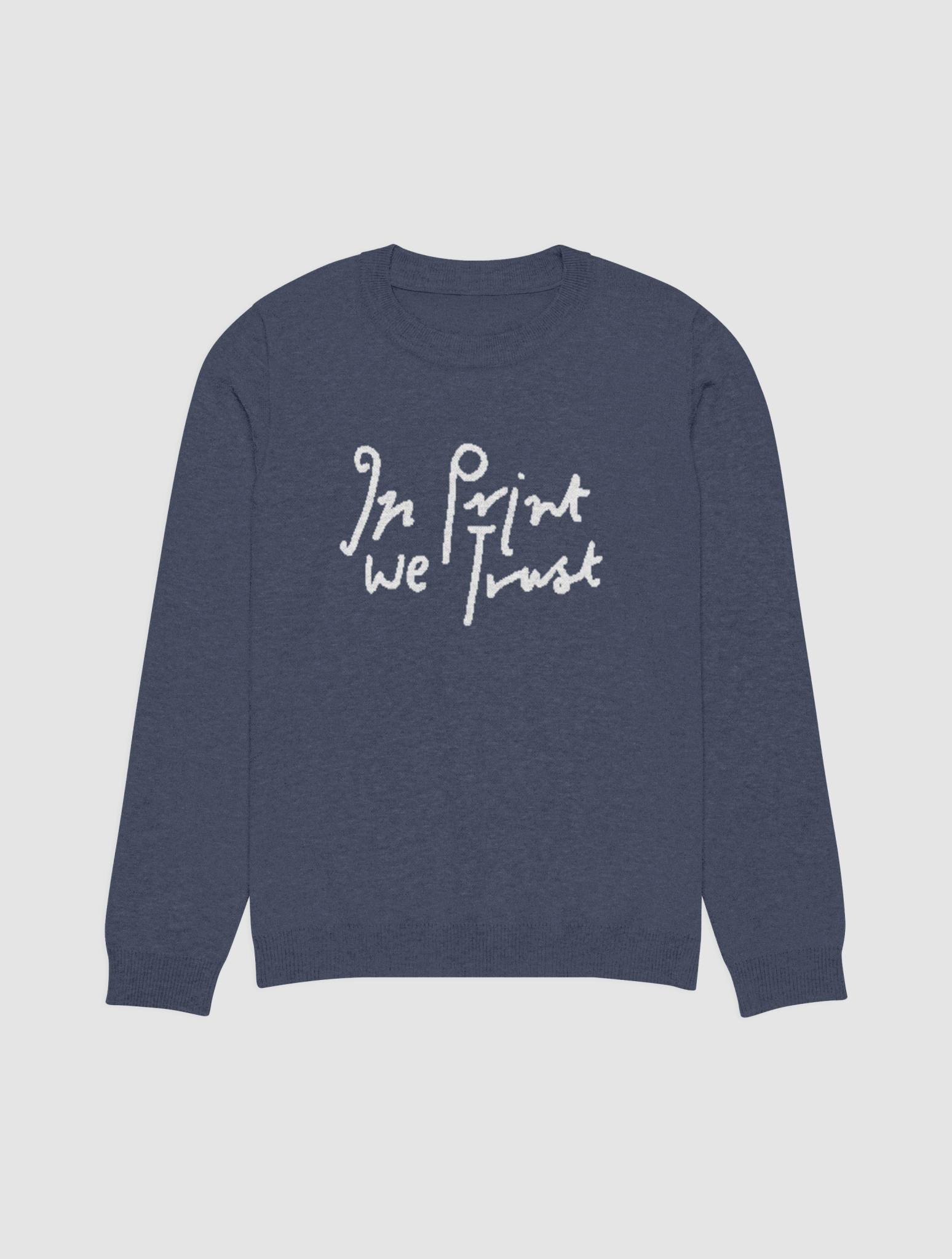 in print we trust knitted crew - neck - In Print We Trust