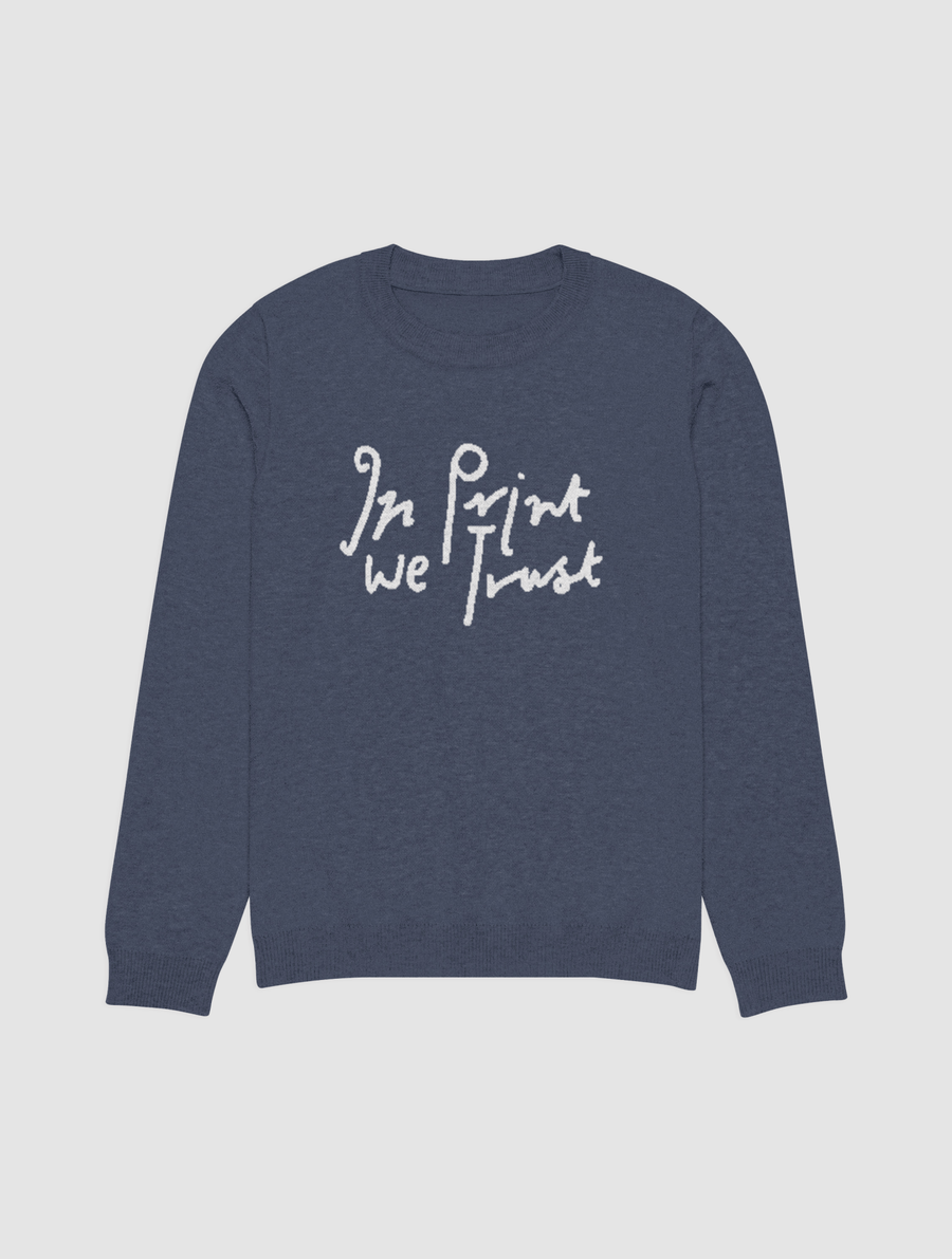 in print we trust knitted crew - neck - In Print We Trust