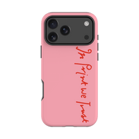in print we trust tough iPhone case (pink) - In Print We Trust