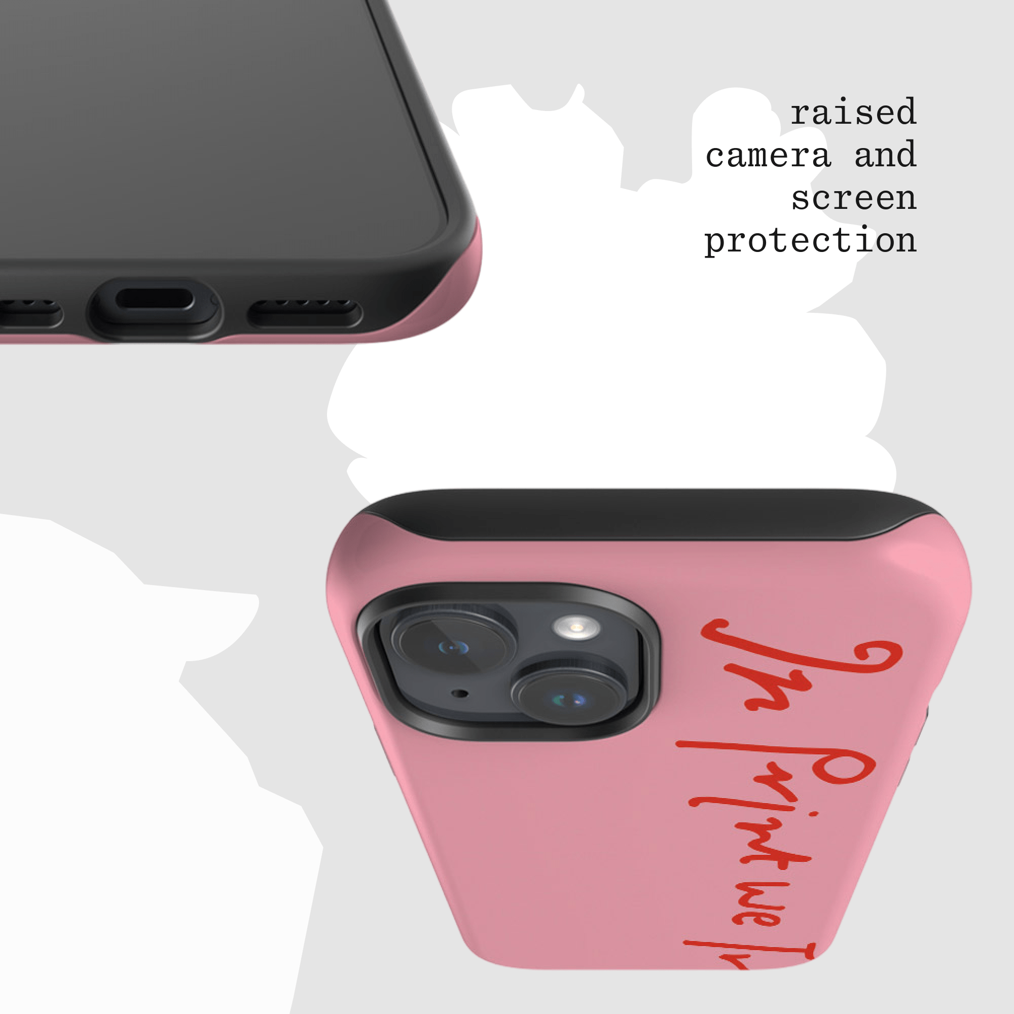 in print we trust tough iPhone case (pink) - In Print We Trust