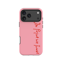 in print we trust tough iPhone case (pink) - In Print We Trust