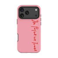in print we trust tough iPhone case (pink) - In Print We Trust