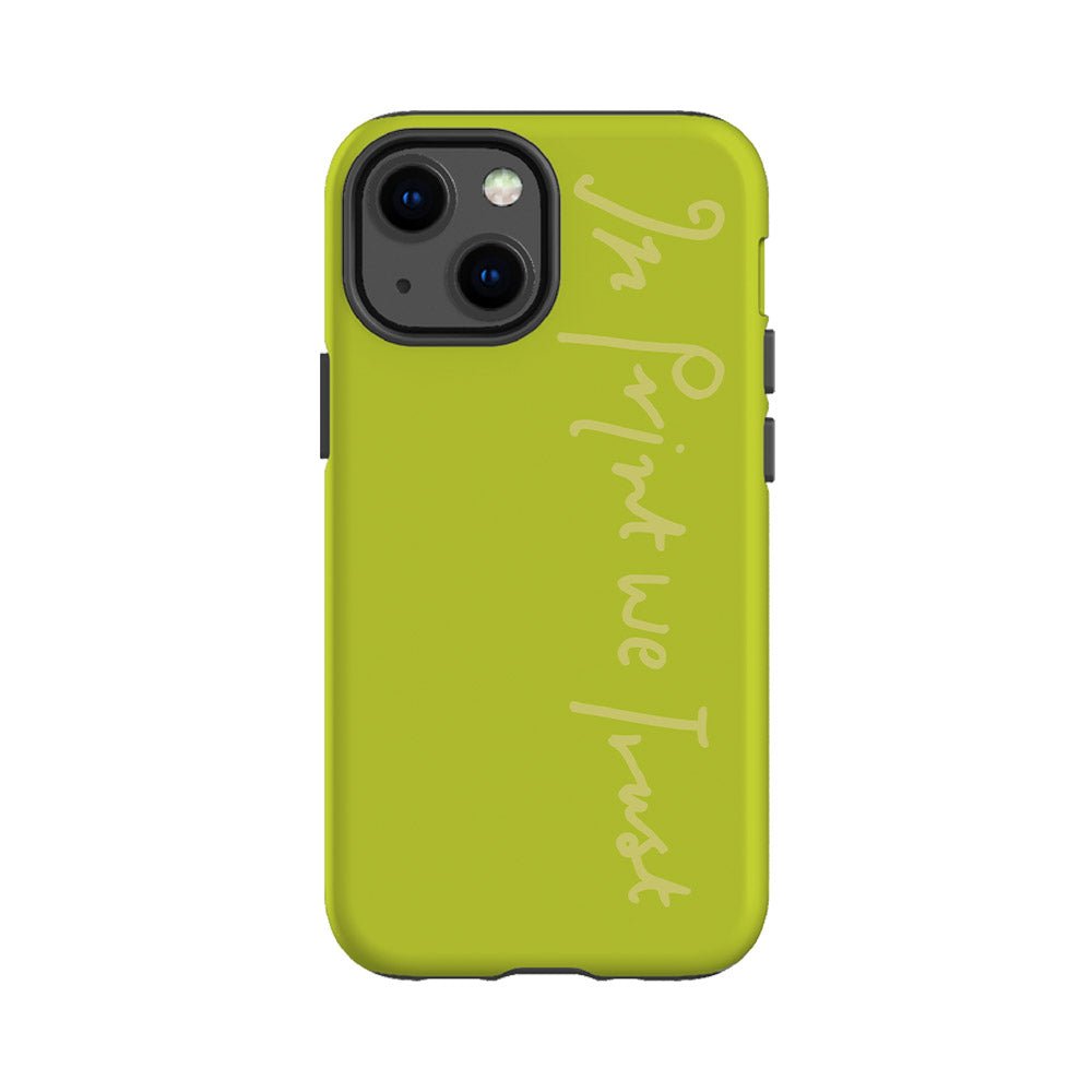 in print we trust tough iPhone case (pistachio) - In Print We Trust