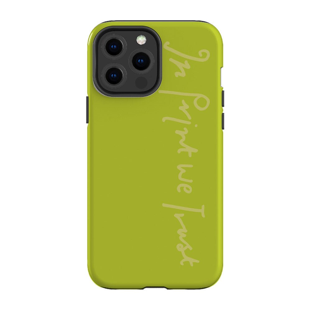 in print we trust tough iPhone case (pistachio) - In Print We Trust