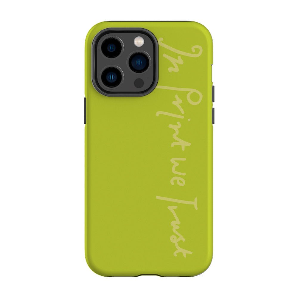 in print we trust tough iPhone case (pistachio) - In Print We Trust