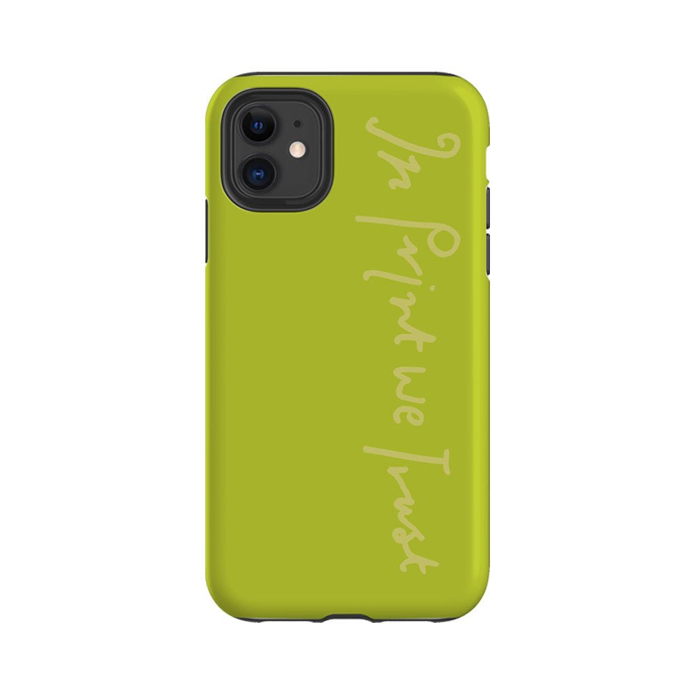 in print we trust tough iPhone case (pistachio) - In Print We Trust