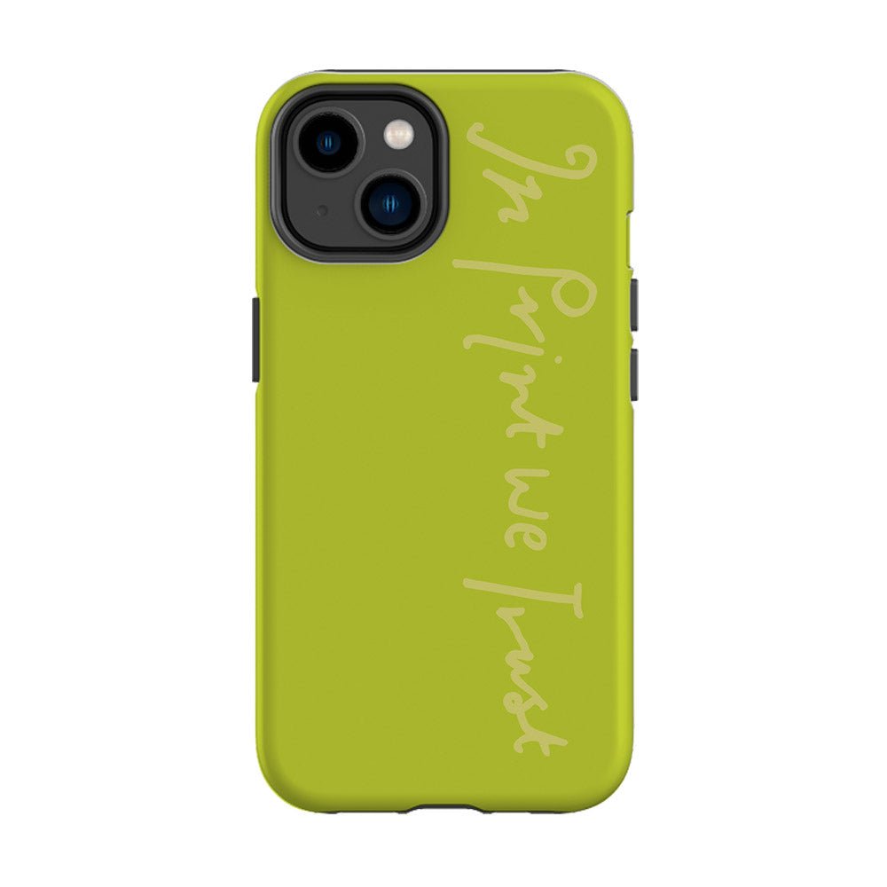 in print we trust tough iPhone case (pistachio) - In Print We Trust