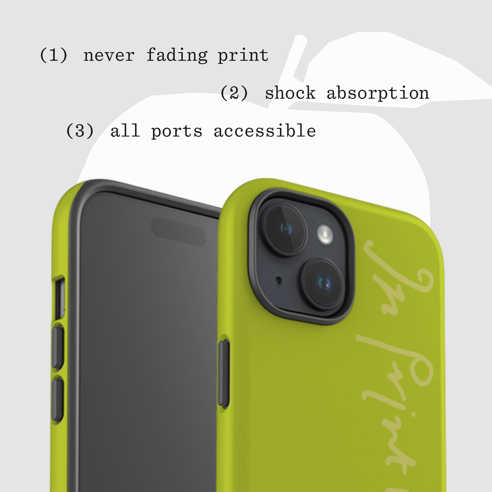 in print we trust tough iPhone case (pistachio) - In Print We Trust