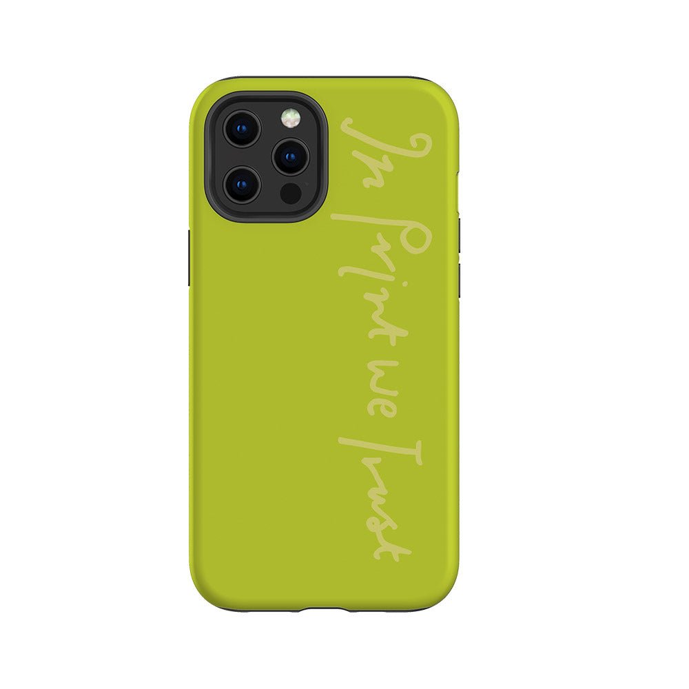 in print we trust tough iPhone case (pistachio) - In Print We Trust