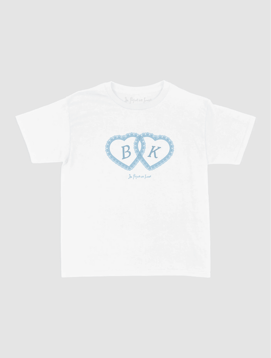 initials custom baby tee - In Print We Trust
