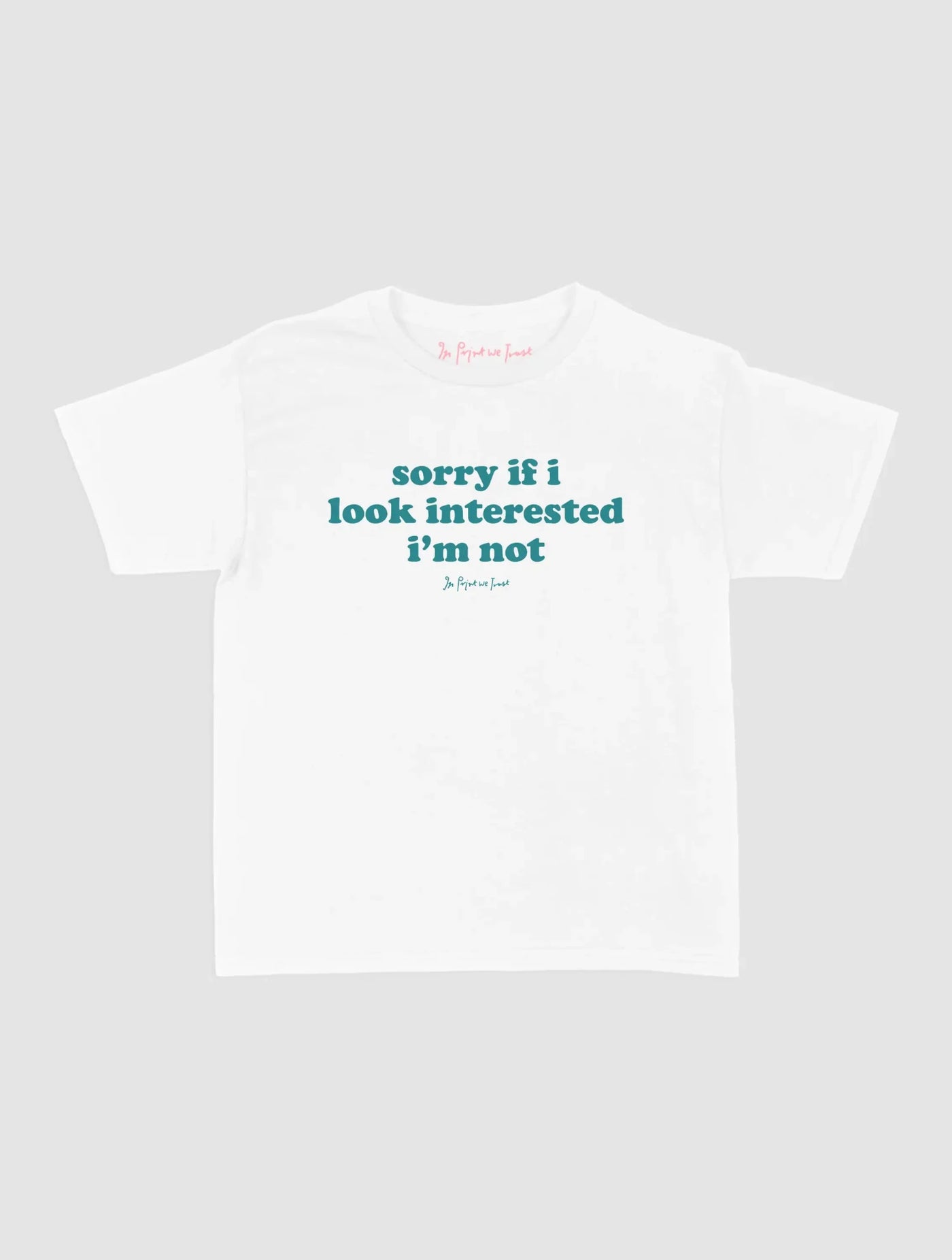 interested baby tee - In Print We Trust