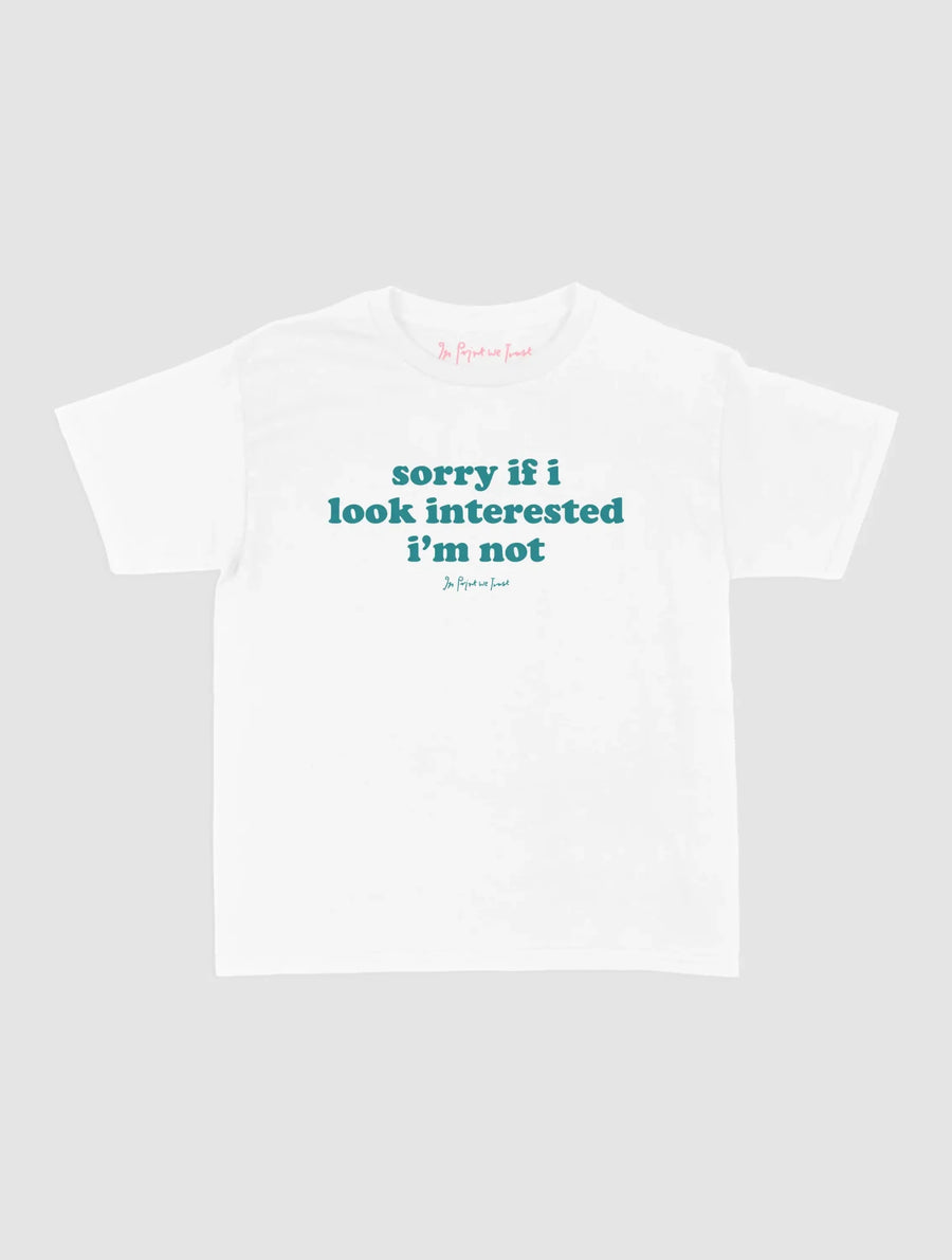 interested baby tee - In Print We Trust