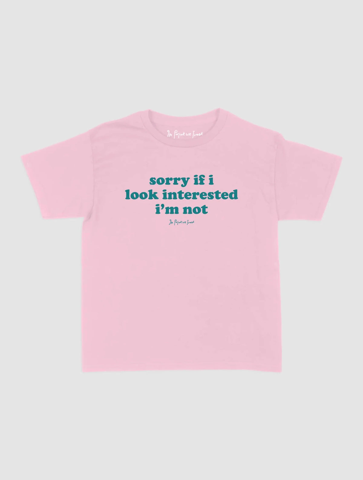 interested baby tee - In Print We Trust