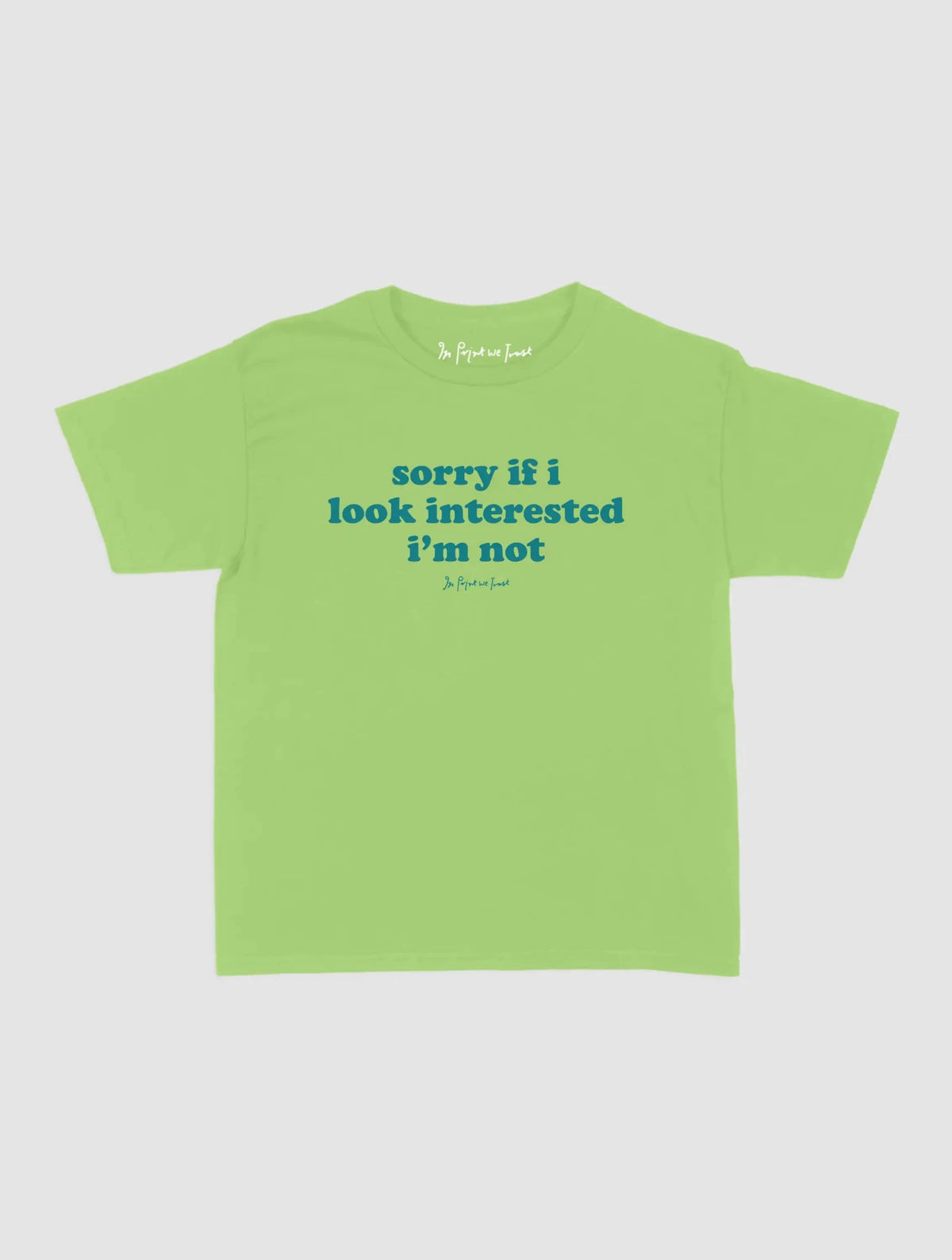 interested baby tee - In Print We Trust