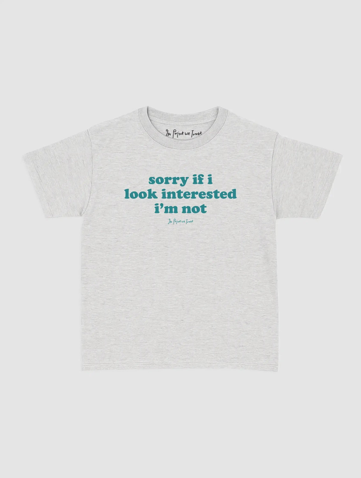 interested baby tee - In Print We Trust