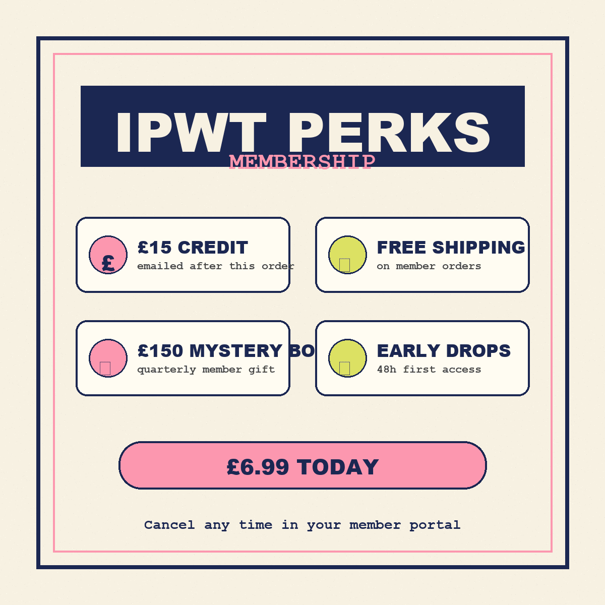 IPWT Perks Membership - In Print We Trust
