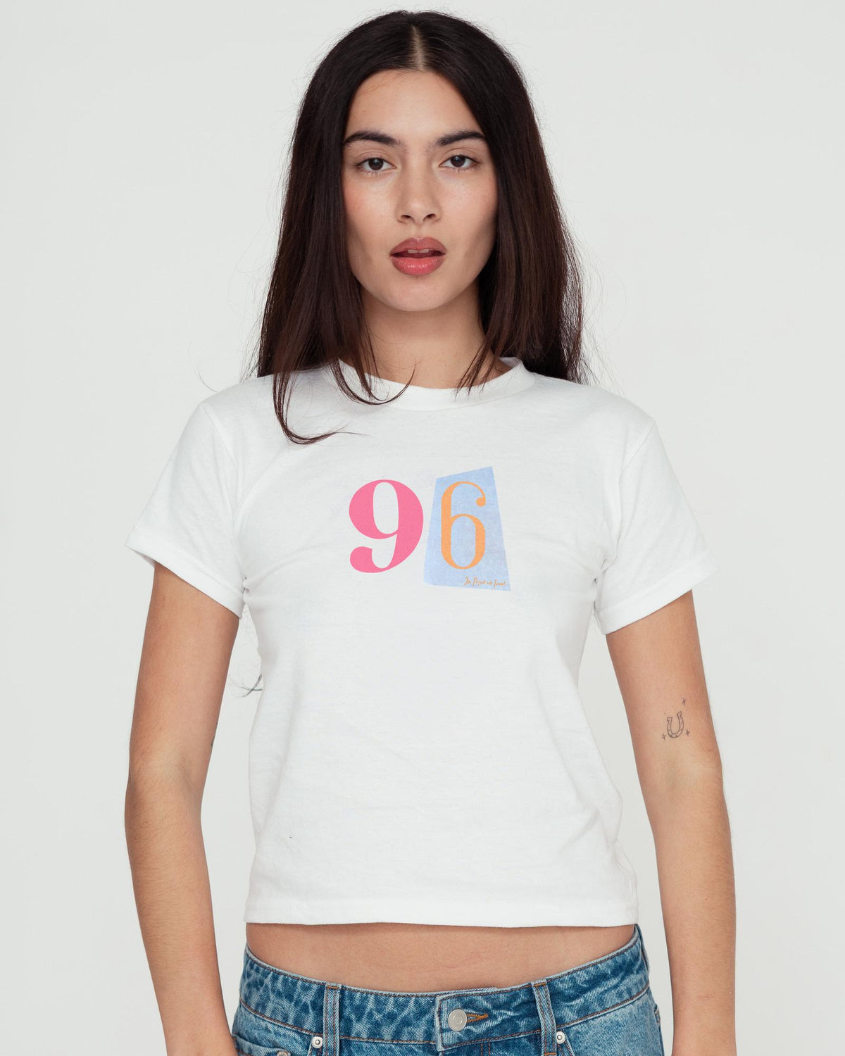 96 baby tee - In Print We Trust