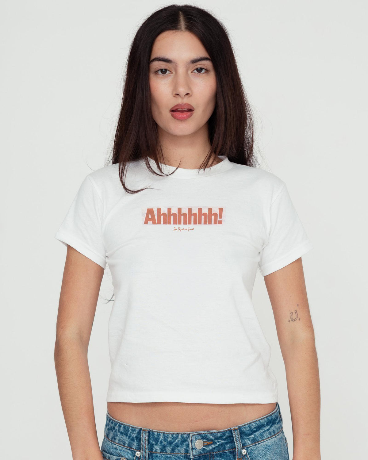 ahhhhhh! baby tee - In Print We Trust