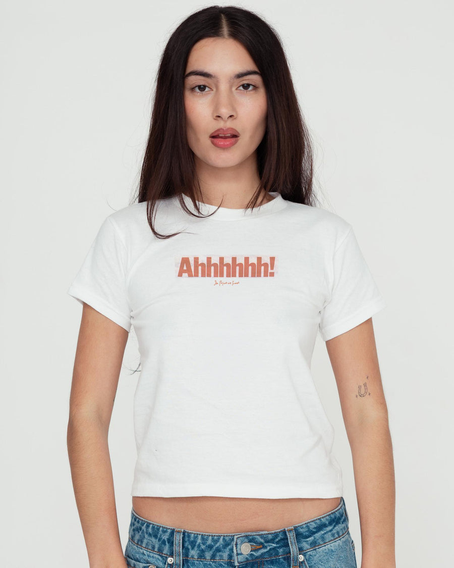 ahhhhhh! baby tee - In Print We Trust