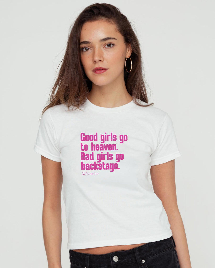 backstage baby tee - In Print We Trust
