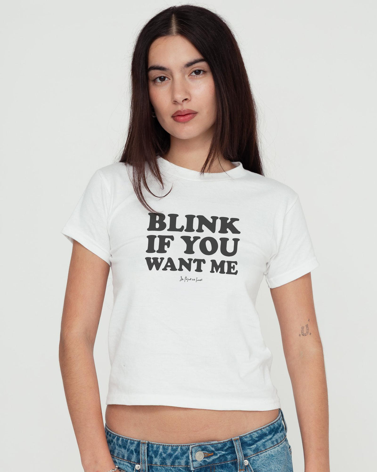 blink baby tee - In Print We Trust